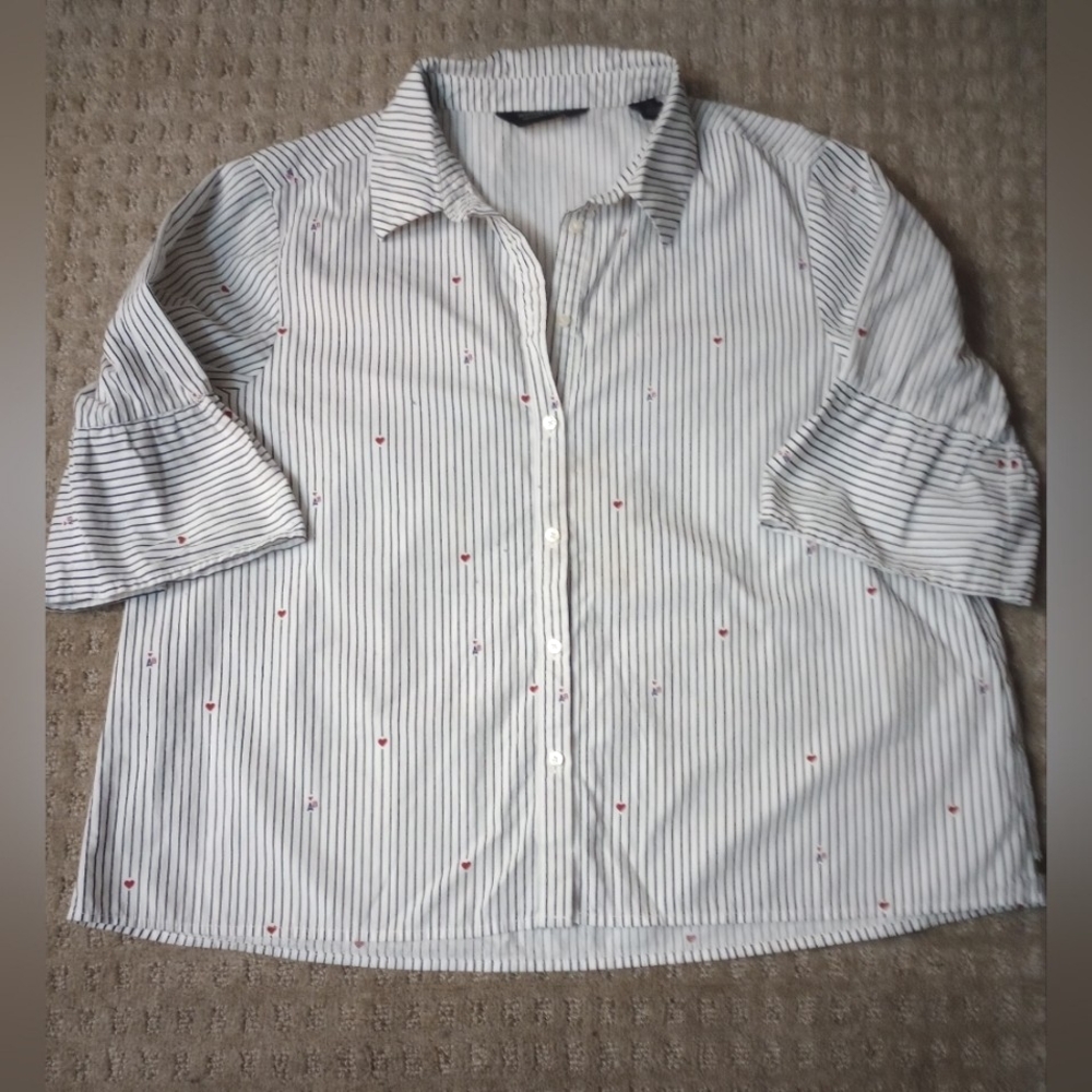 Scotch and Soda Teachers Top with AB and Heart Pattern